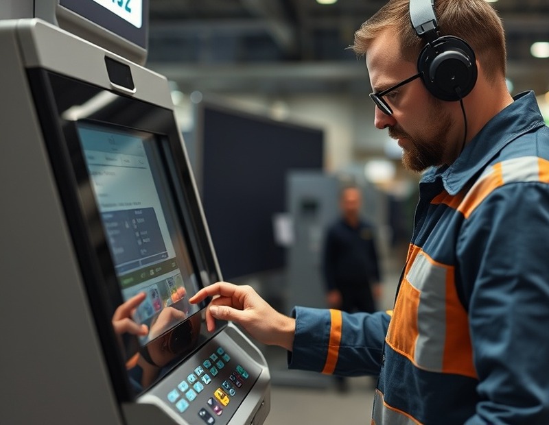 Terminal de autoservicio con protección anti-skimming instalada
